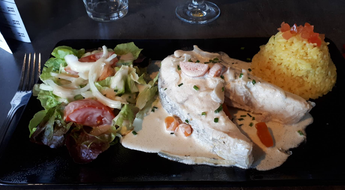 Filet de poisson sauce crème